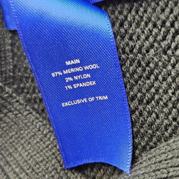 Kit and Ace Long Line Button Front Cardigan, Merino Wool, Green, Oversized, XS/S - Picture 9 of 11